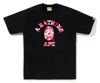 BAPE ABC Camo College Tee Black/Pink