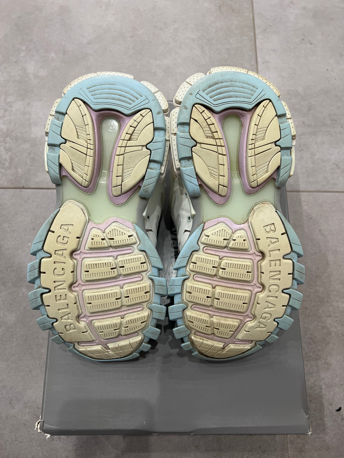 Balenciaga Track Pastel White