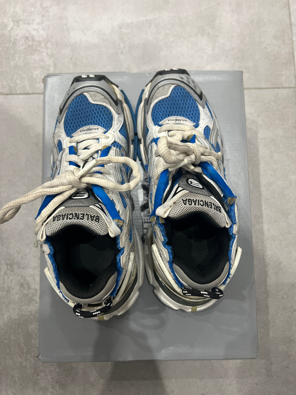 Balenciaga Runner Silver / Blue