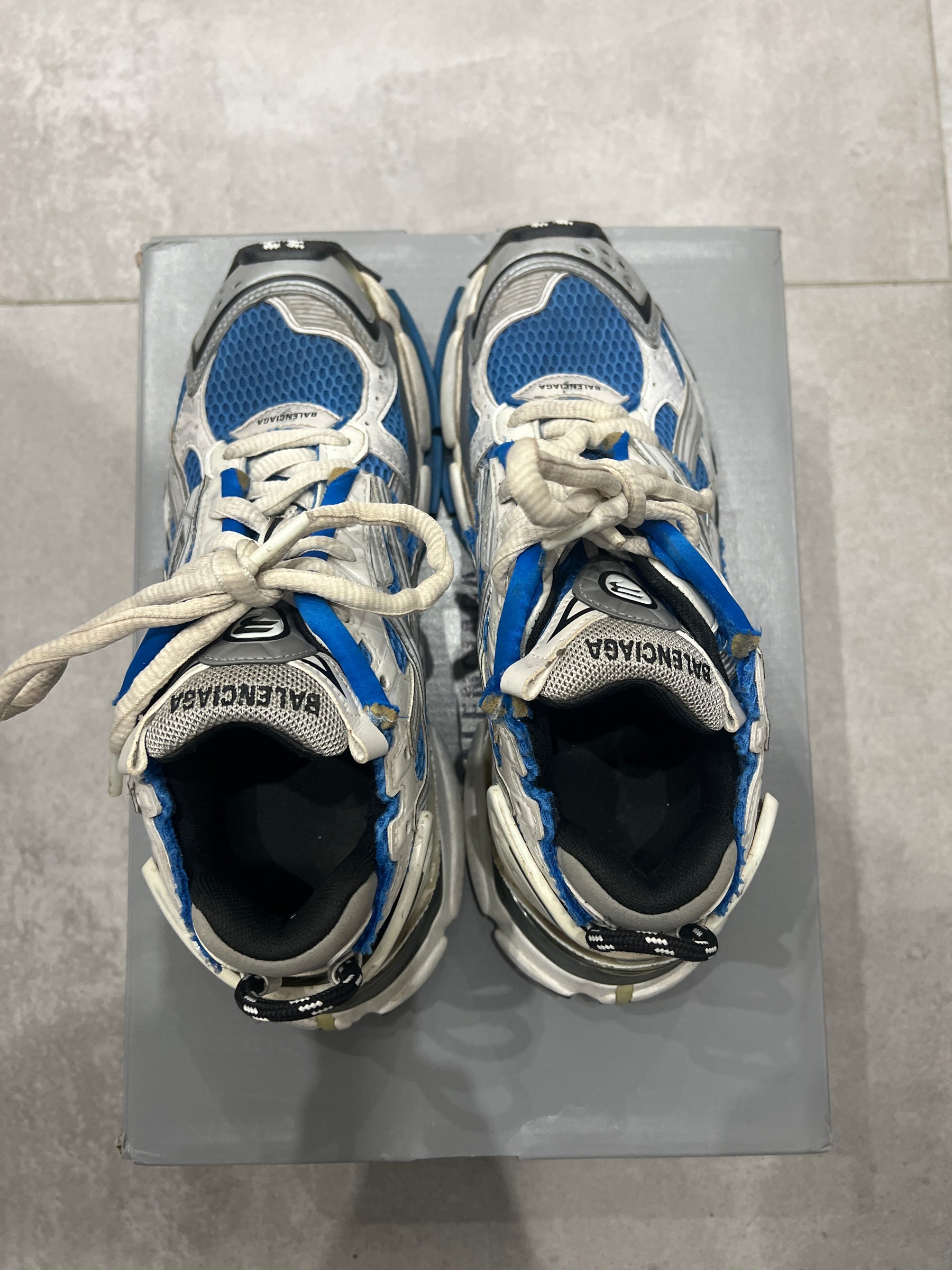 Balenciaga Runner Silver / Blue