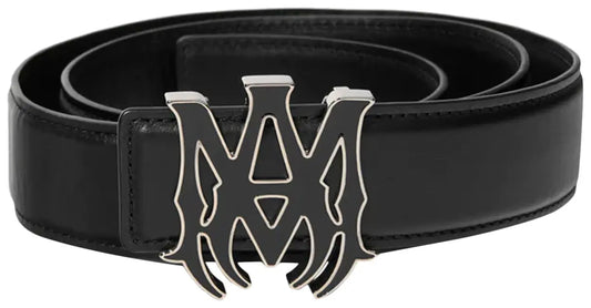 Amirri Nappa MA Pasek Belt Black