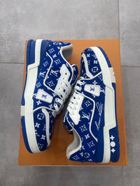 Louis Vuitton Trainer Blue Monogram Textile