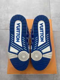 Louis Vuitton Trainer Blue Monogram Textile