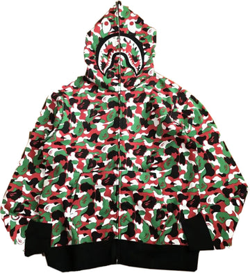 A Bathing Ape Dubai Camo Shark Full Zip Hoodie