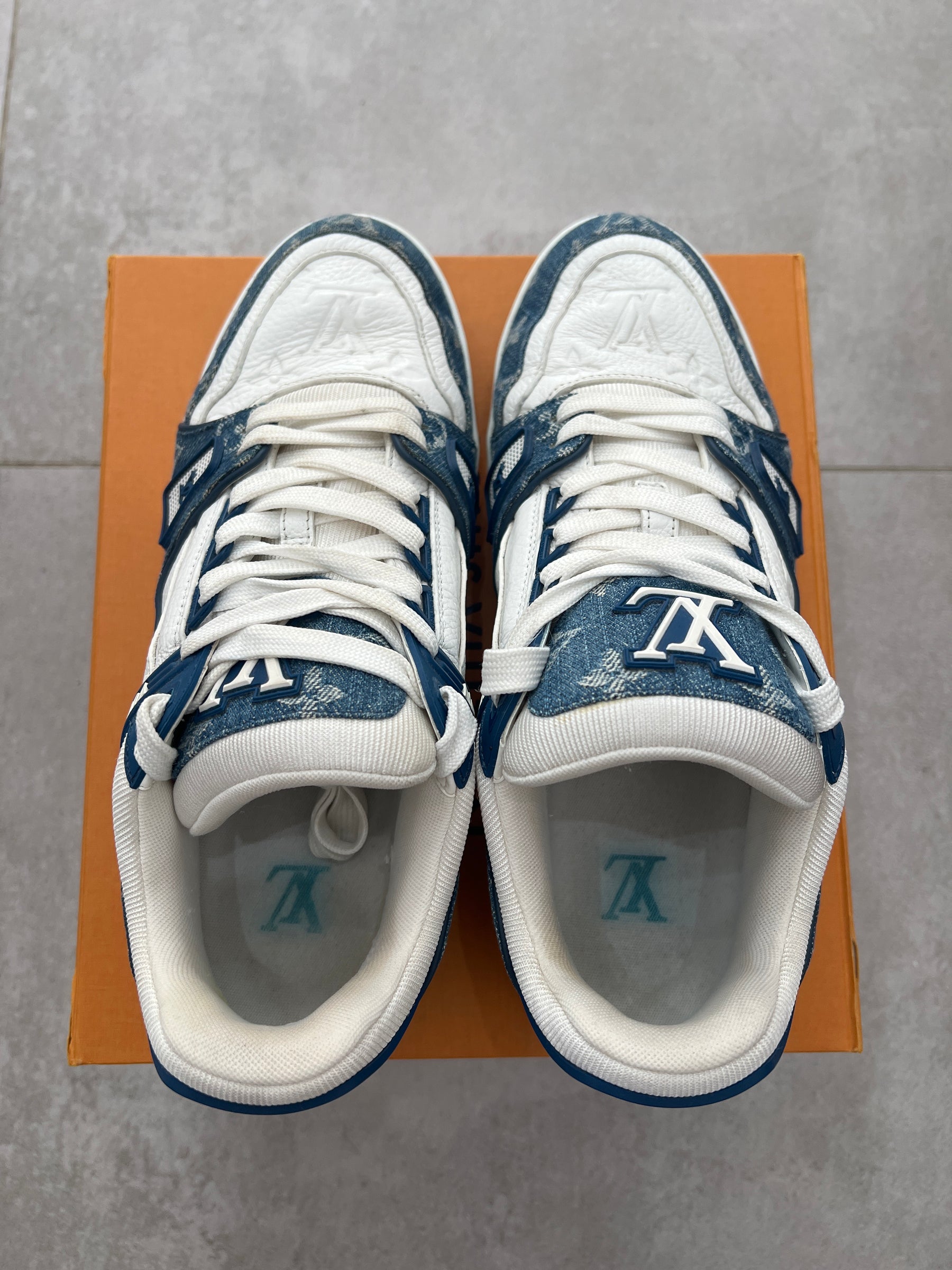 Louis Vuitton Trainer Blue Denim