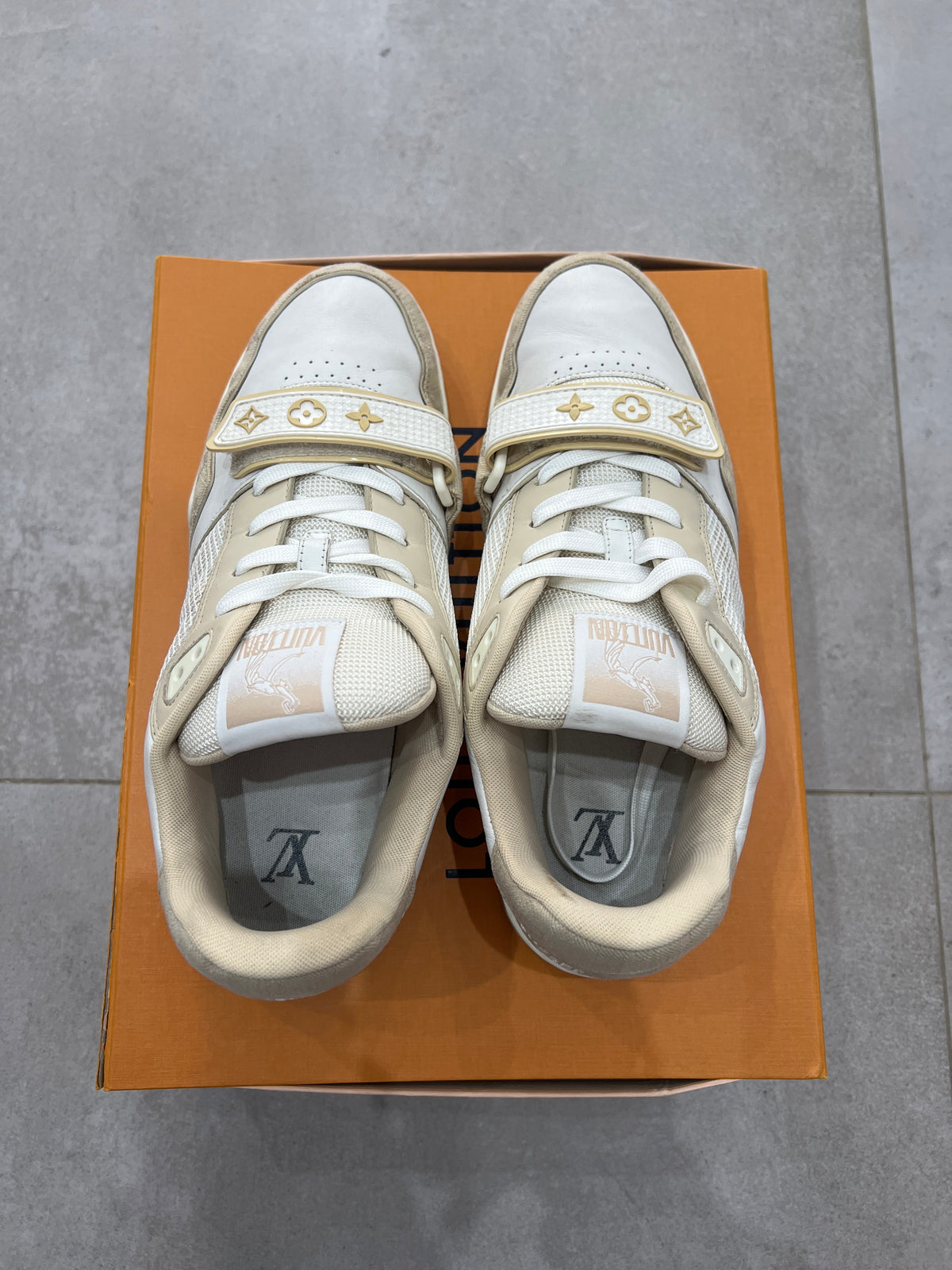 Louis Vuitton Beige Velcro Strap Trainer