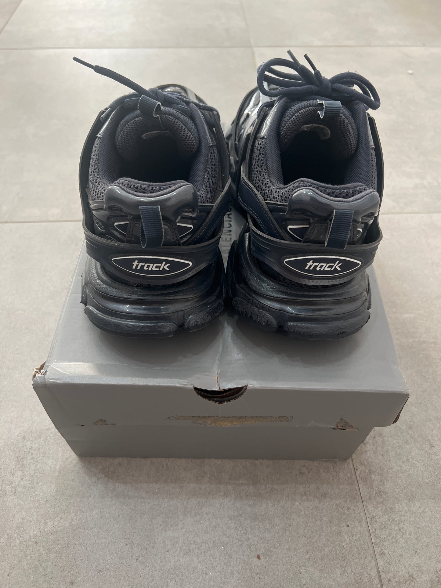 Balenciaga track navy