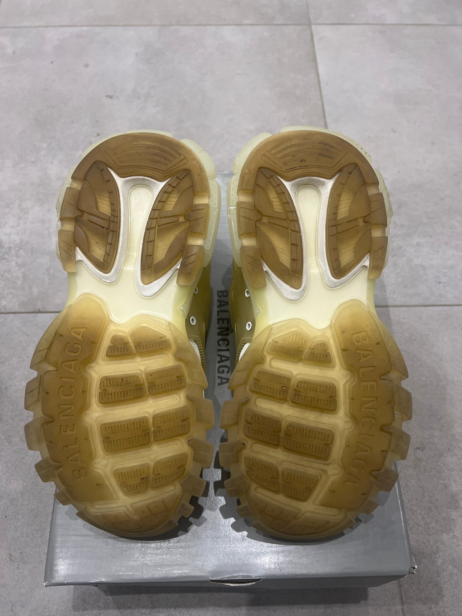 Balenciaga track Clearsole White