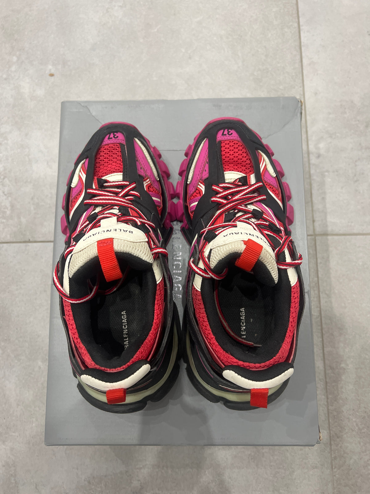 Balenciaga Track Pink/Red/Black