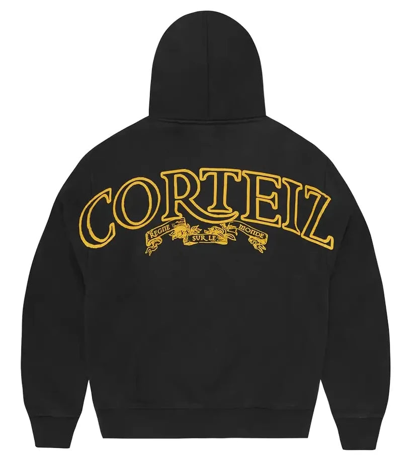 Corteiz Superior Royale Zip Hoodie Black