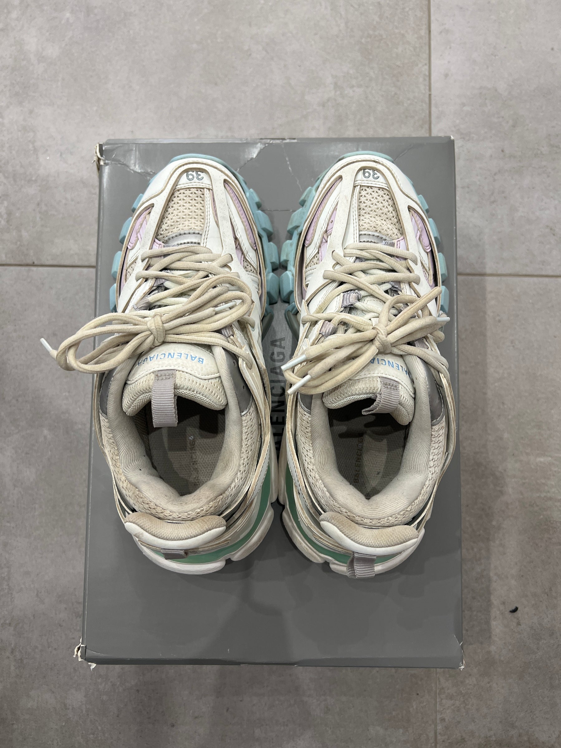 Balenciaga Track Pastel White