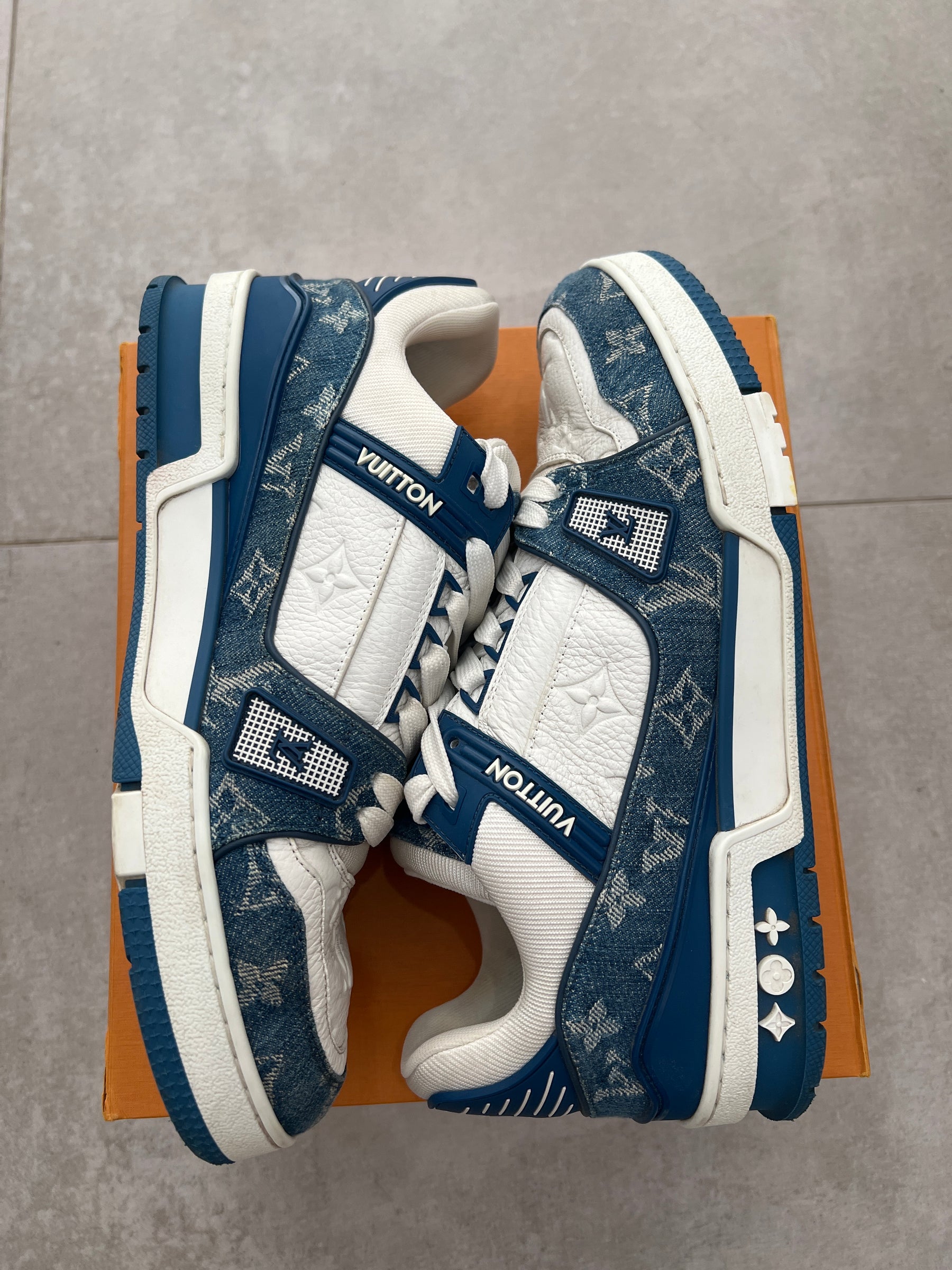 Louis Vuitton Trainer Blue Denim