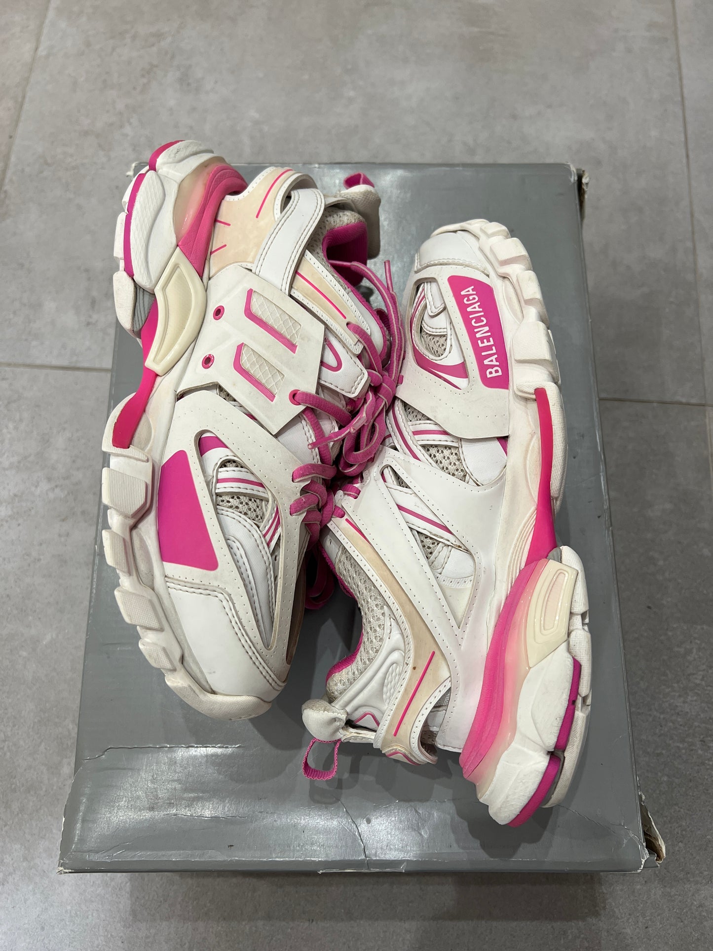 Balenciaga track White/Pink