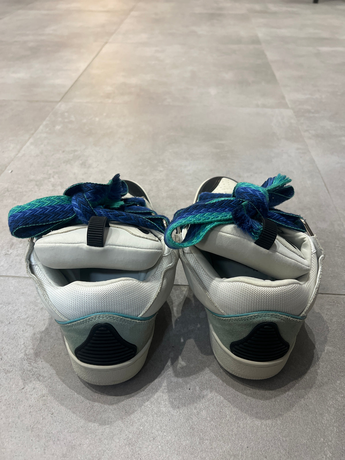 Lanvin Curb White Blue