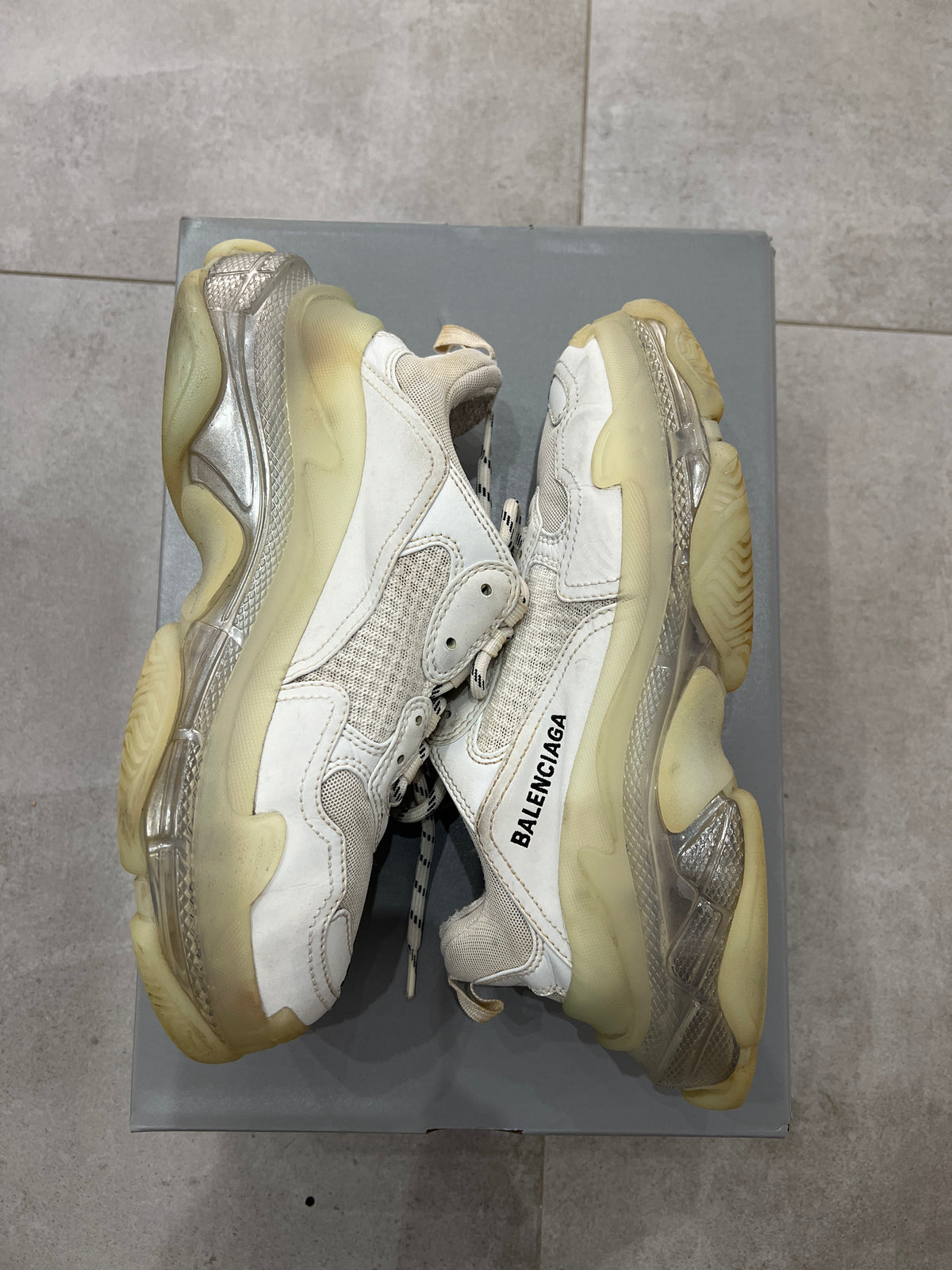 Balenciaga Triple S/3S Clearsole White
