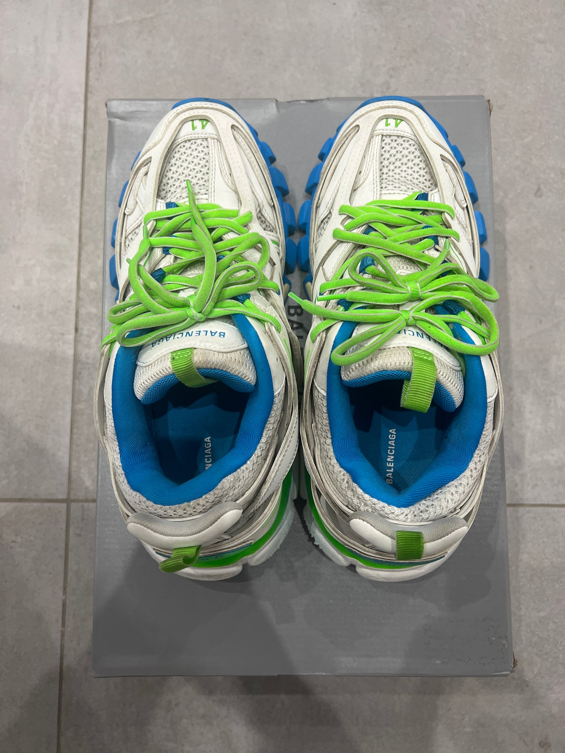 Balenciaga Track White/Blue/Green