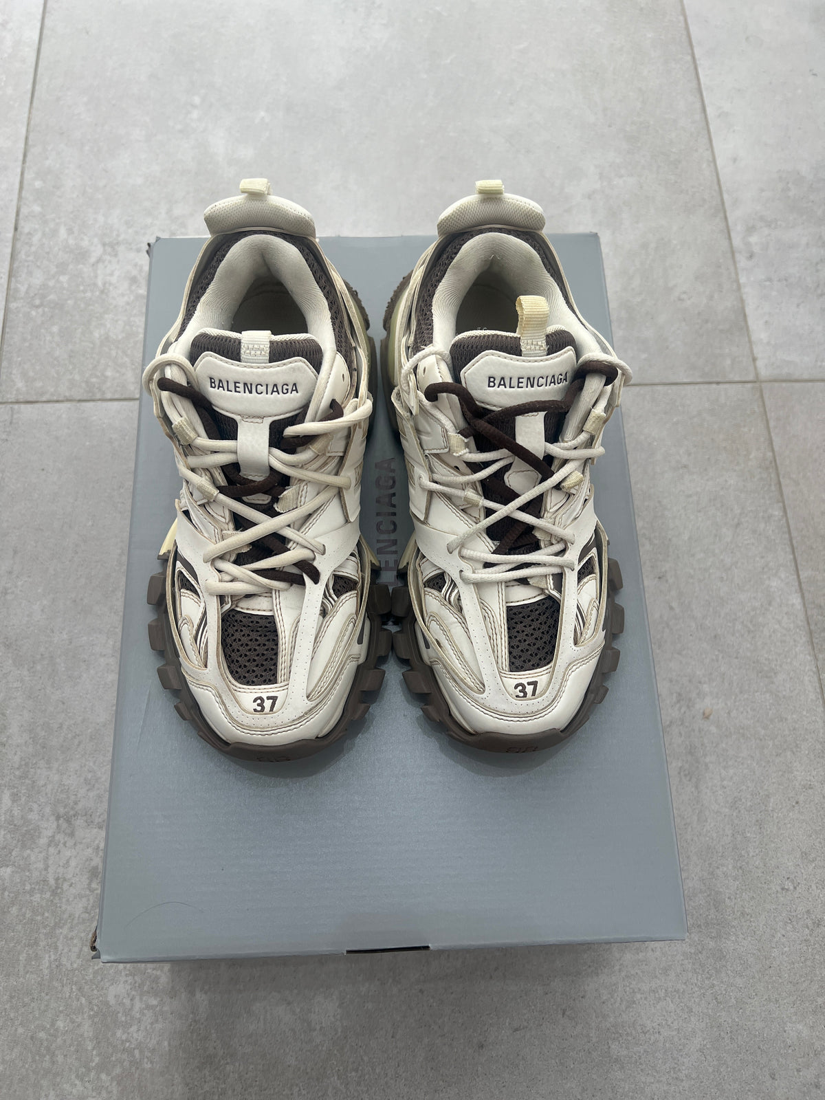 Balenciaga Track White/Brown
