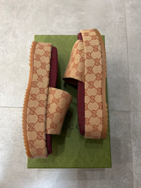 Gucci GG Supreme Platform Sandal