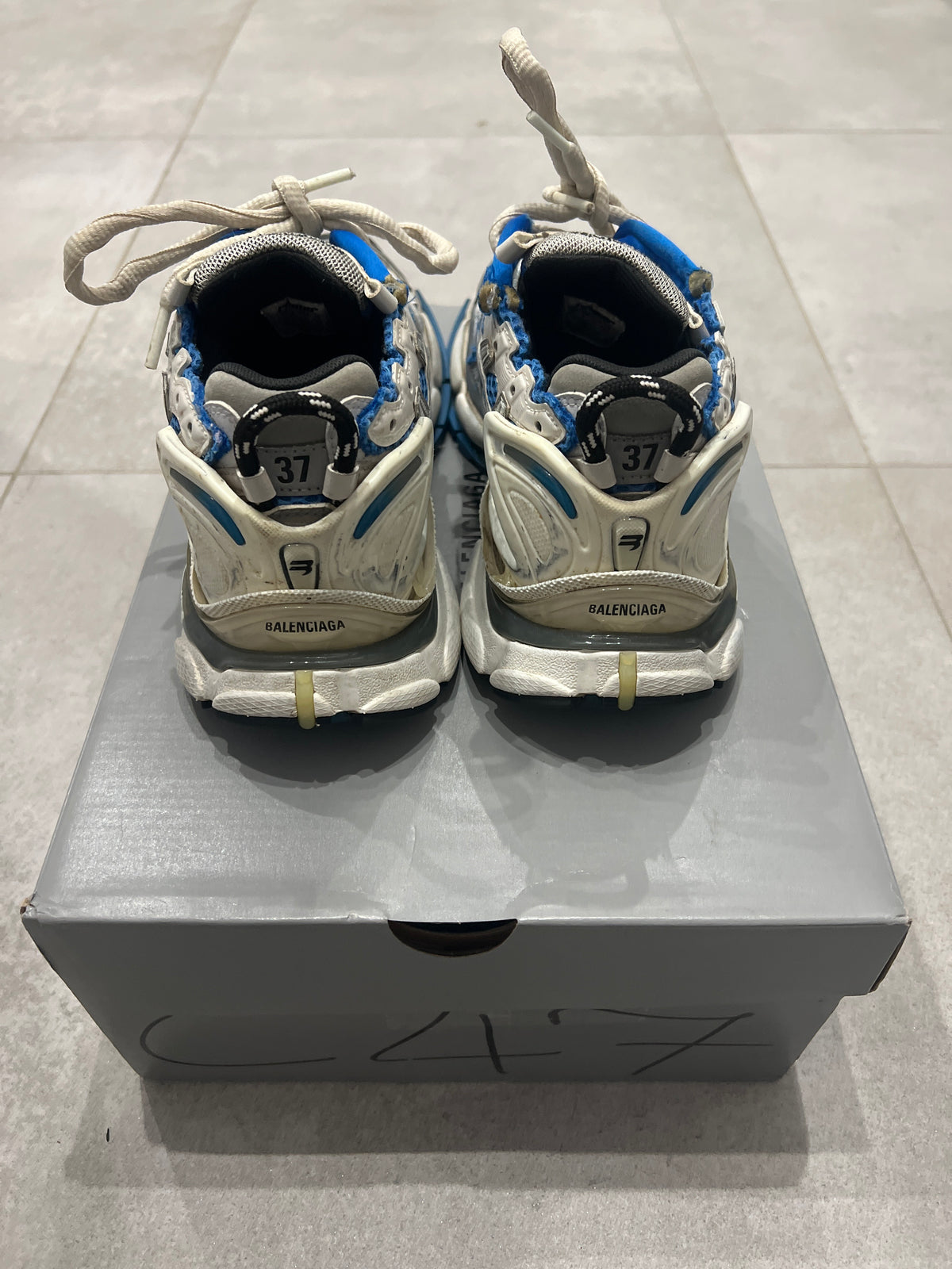 Balenciaga Runner Silver / Blue