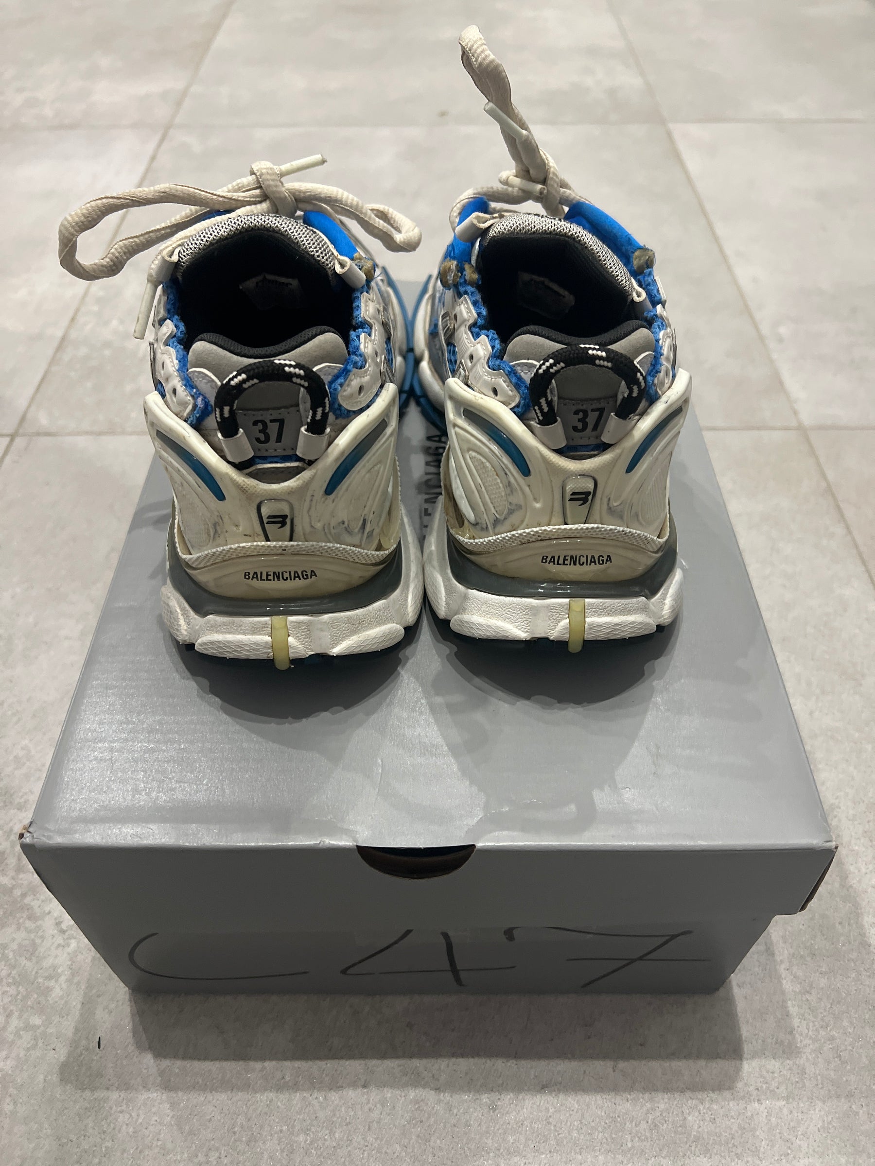 Balenciaga Runner Silver / Blue