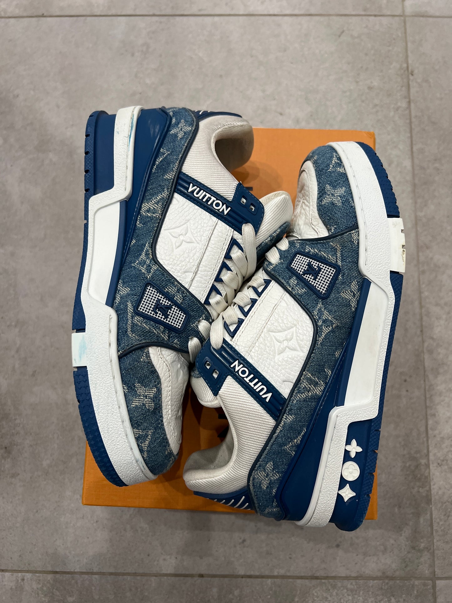 Louis Vuitton Trainer Denim Blue