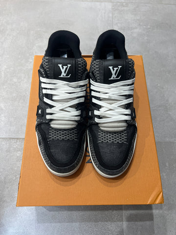 Louis Vuitton Black Damier 3D Denim Trainer