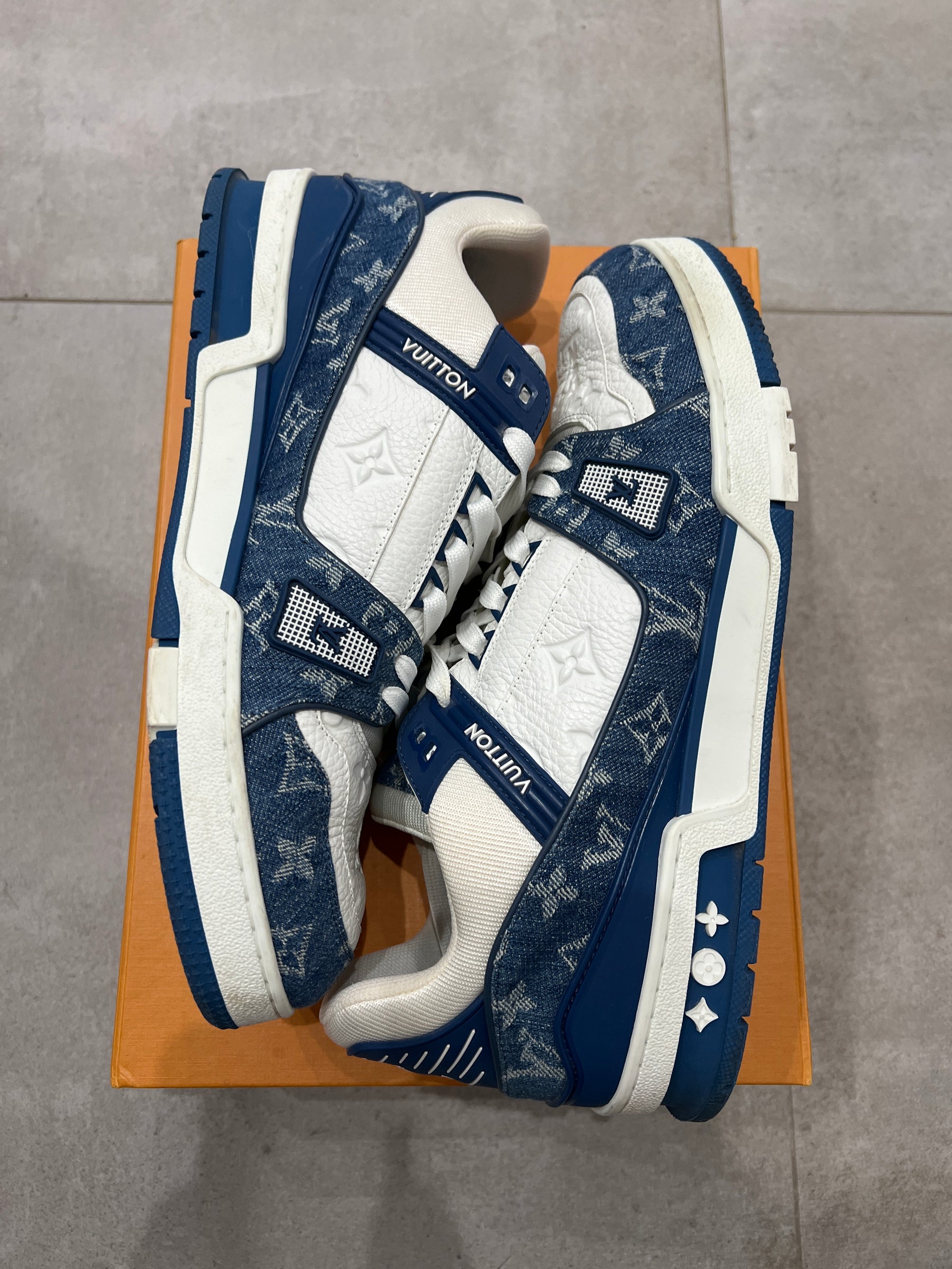 Louis Vuitton Blue Denim Trainer