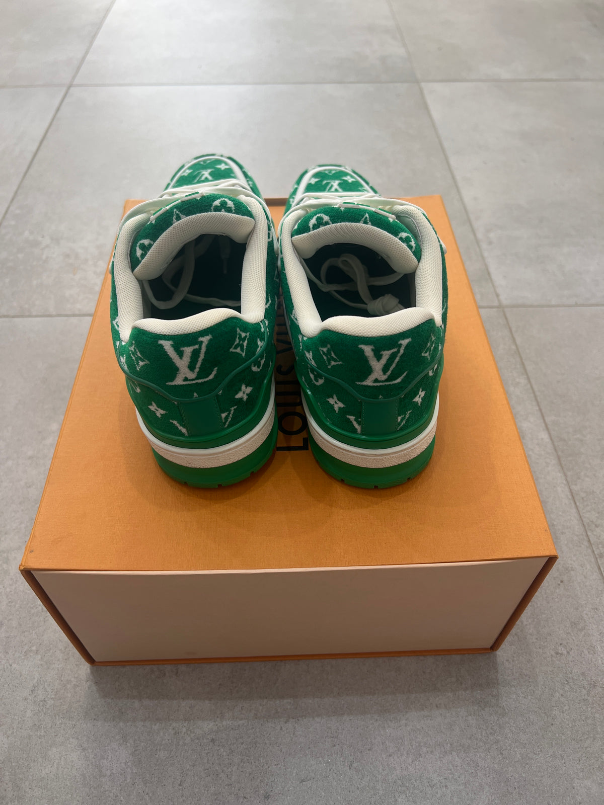 Louis Vuitton Trainer Green Textile