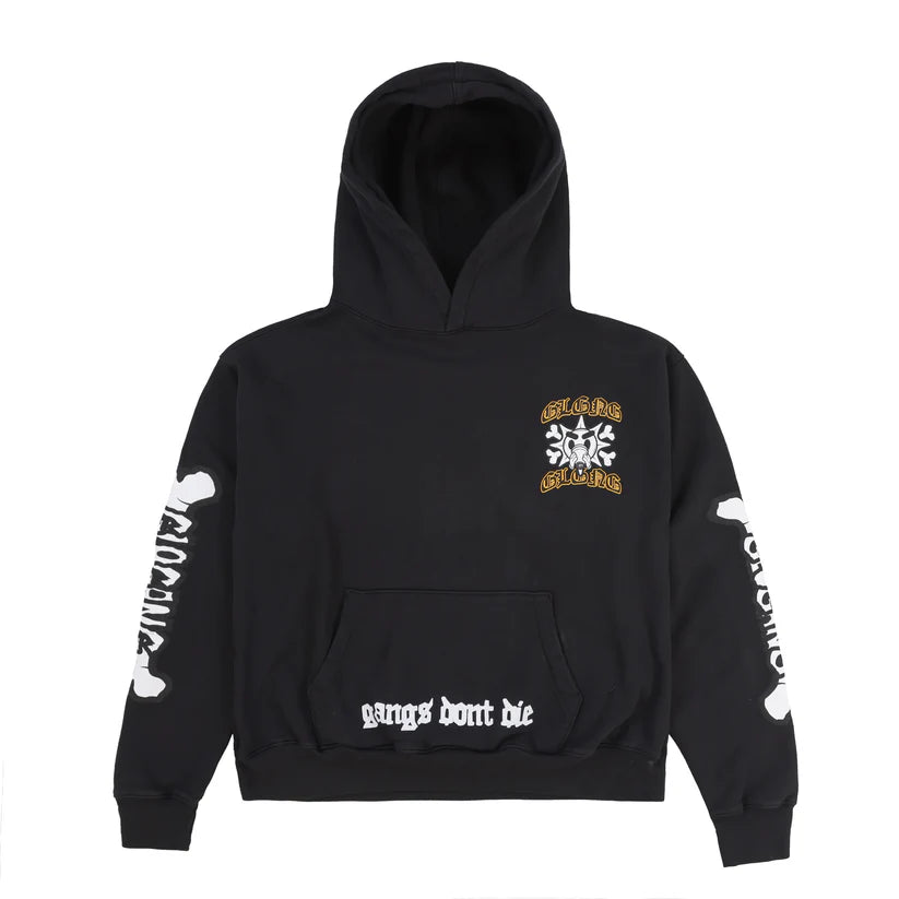 Glo Gang Gangs Don't Die Bones Hoodie (Black)