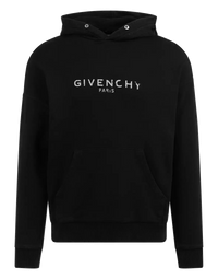 Givenchy Distressed Logo Hoodie Black