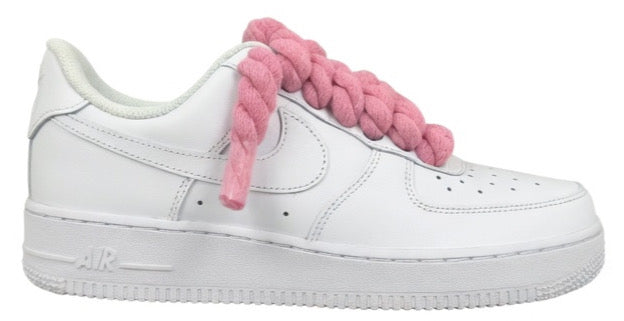 Nike Air Force 1 Low White "Pink Rope Laces"