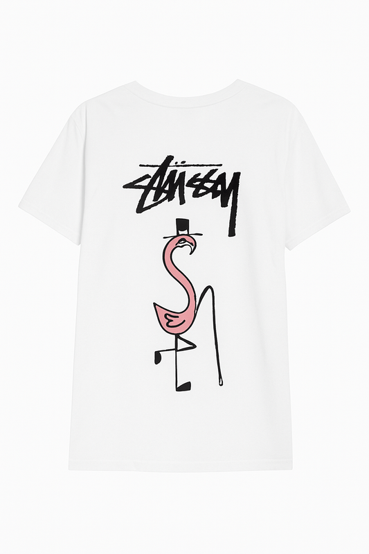Stussy Flamingo Tee White
