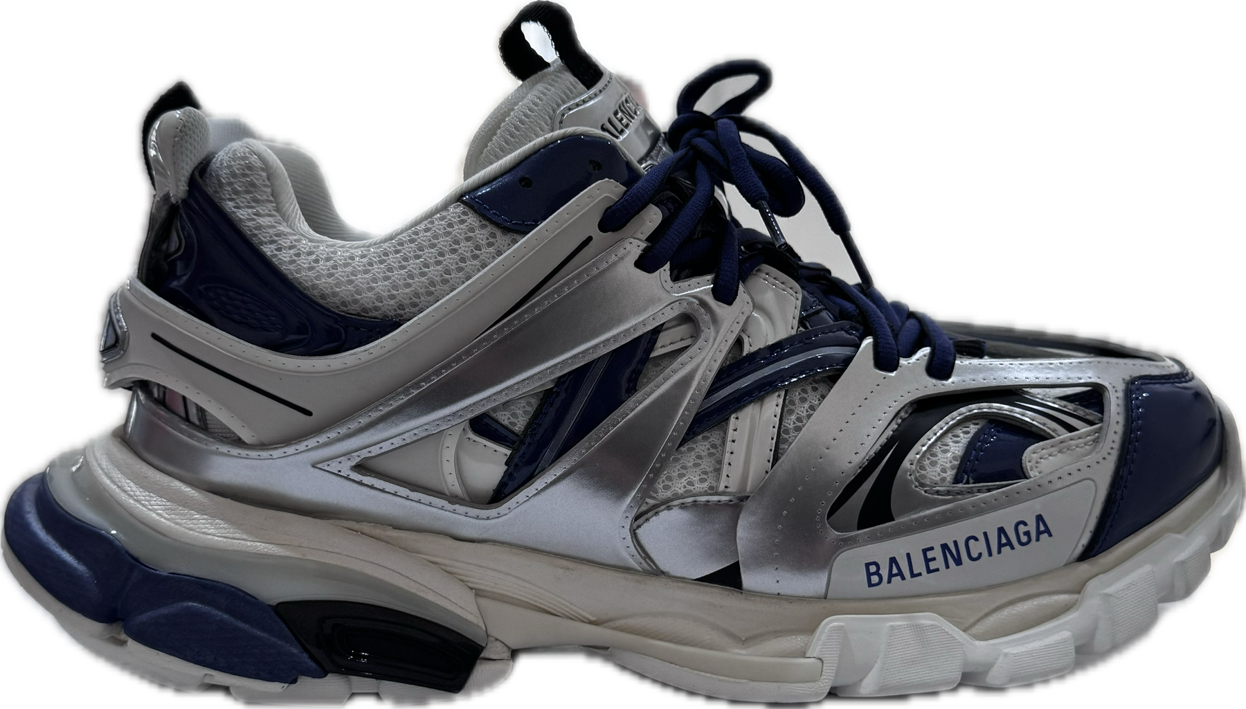 Balenciaga Track White Blue Led