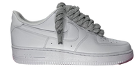 Nike Air Force 1 Low White "Grey Rope Laces"