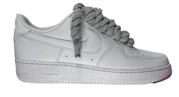 Nike Air Force 1 Low White "Grey Rope Laces"
