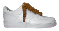 Nike Air Force 1 Low White "Brown Rope Laces"
