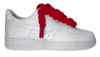 Nike Air Force 1 Low White "Red Rope Laces"