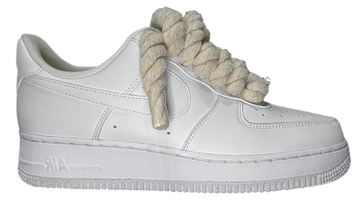 Nike Air Force 1 Low White "Beige Rope Laces"