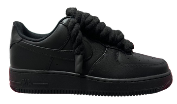 Nike Air Force 1 Low Black "Black Rope Laces"