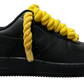 Air Force 1 Black "Mustard Rope"