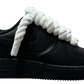 Air Force 1 Black "White Rope"