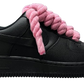 Air Force 1 Black "Pink Rope"