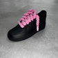 Air Force 1 Black "Pink Rope"