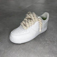 Nike Air Force 1 Low White "Beige Rope Laces"