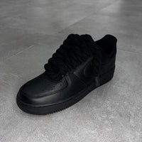 Nike Air Force 1 Low Black "Black Rope Laces"