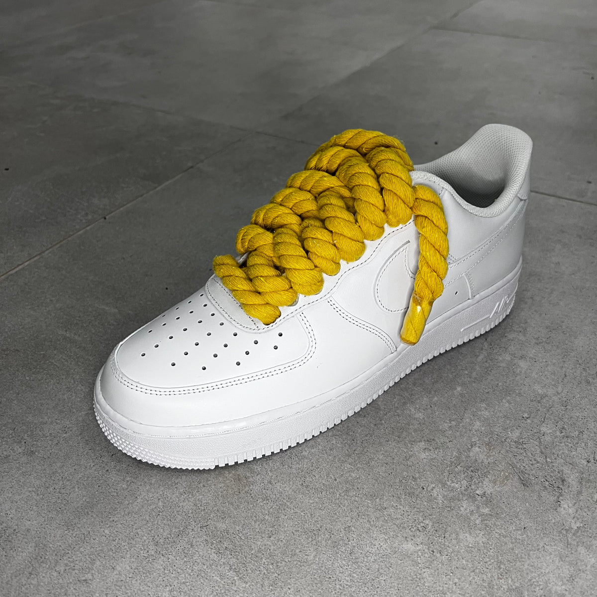 Nike Air Force 1 Low White "Mustard Rope Laces"