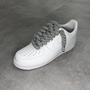 Nike Air Force 1 Low White "Grey Rope Laces"