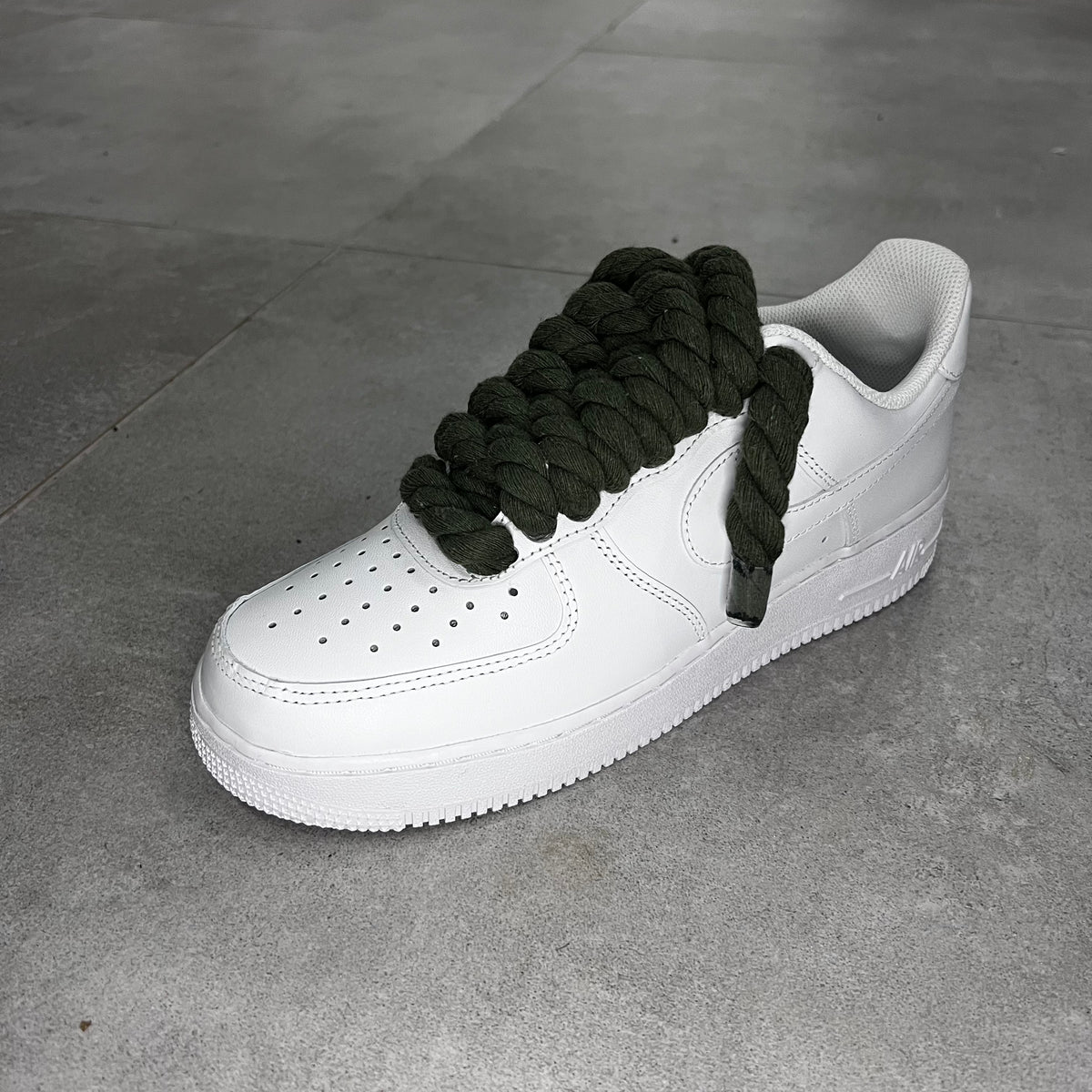 Nike Air Force 1 Low White "Khaki Rope Laces"