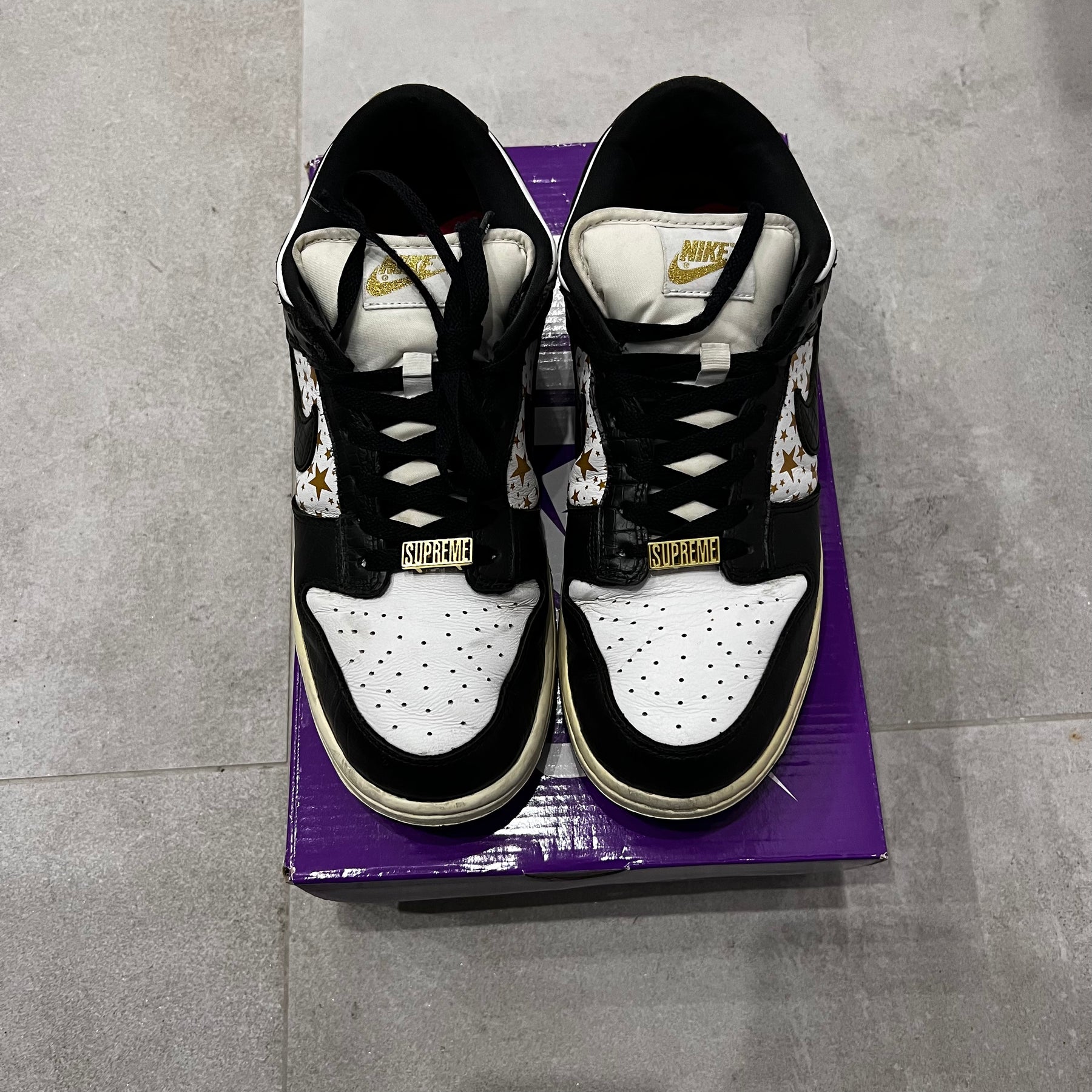 Nike Dunk SB x Supreme Stars Black