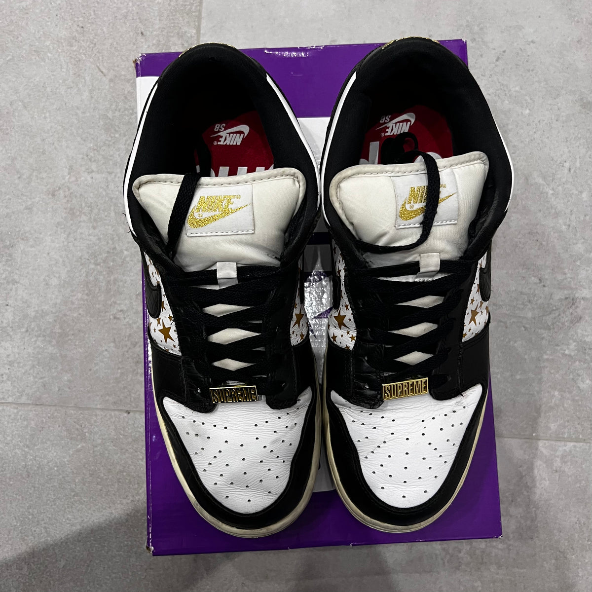 Nike Dunk SB x Supreme Stars Black